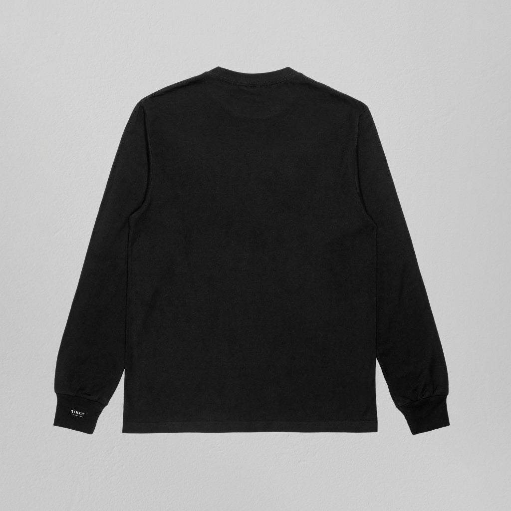 Black modern design sweater Strxly